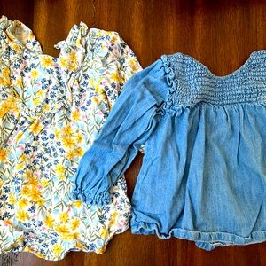 Two 2T old navy tops